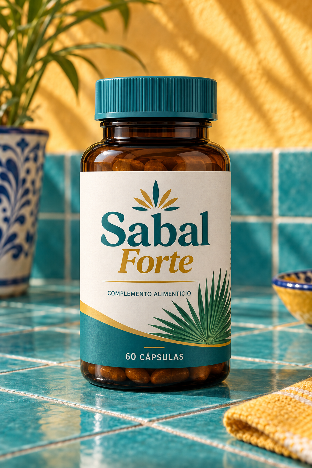 Frasco Sabal Forte, fórmula botánica de 60 cápsulas